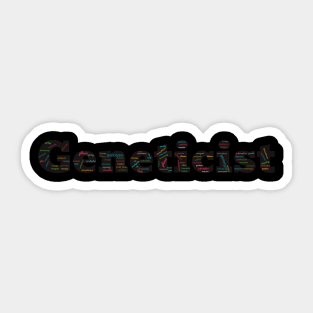 Geneticist in words Sticker